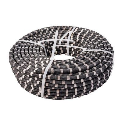 Scalier de fil de diamant, câble de coupe de béton renforcé de 11,5 mm, fil de ressort en caoutchouc avec support