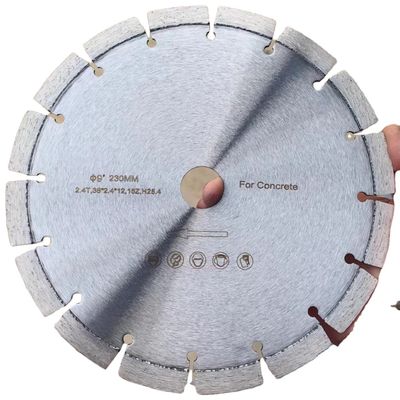 Disque de coupe de lame de scie diamantée soudé au laser au béton de 230 mm pour applications lourdes