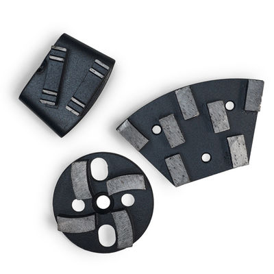 Lissage de diamants par liaison métallique Segments à flèche double pour le polissage du béton 80