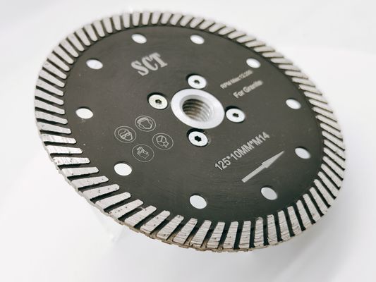 115 mm lame de scie en diamant turbo continue mince pour les applications de coupe et de meulage