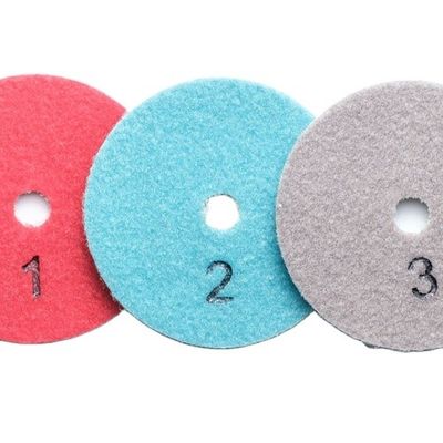 3 étapes Pads de polissage pour le polissage humide de granit de tuile de marbre de dalles de résine et de diamant