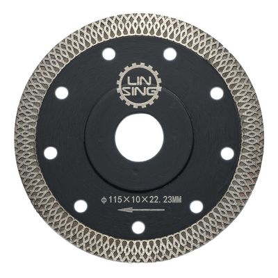 115 mm Maillage Disque Turbo mince Porcelaine céramique Outils de découpe à diamants Disque de coupe lame 20