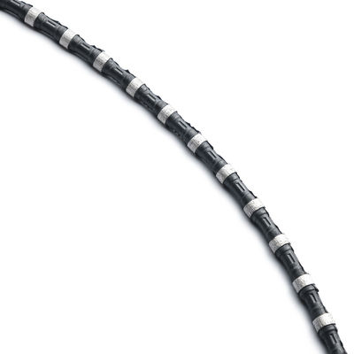 Linsing 12,0 mm Printemps Diamant Granit fil de scie à perles avec une haute efficacité de travail