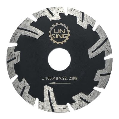Disque turbo segmenté mince 230 mm type T Lampe à scie diamantée pour couper la pierre de marbre
