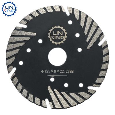 Disque turbo segmenté mince 230 mm type T Lampe à scie diamantée pour couper la pierre de marbre