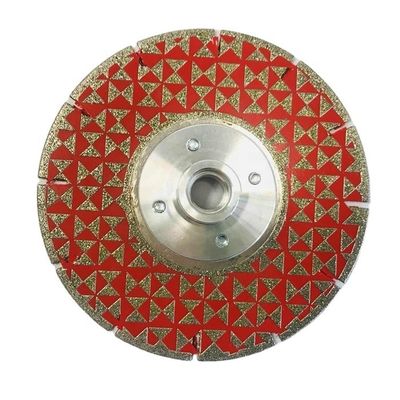 Disque de coupe de marbre électroplaté de 180 mm avec bride M14 et support OEM personnalisé