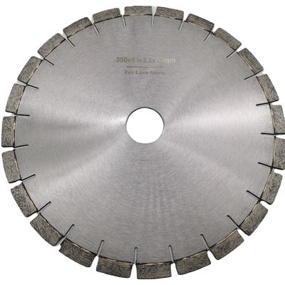 Disque de coupe de lame de scie diamantée de 350 mm pour la coupe de la pierre volcanique de lave au Mexique