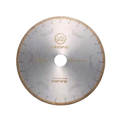 Disque de découpe à crochet de poisson en marbre de 14' Lamelle de scie en poudre métallique en diamant pour découpe de céramique