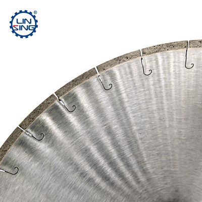 Disque de découpe à crochet de poisson en marbre de 14' Lamelle de scie en poudre métallique en diamant pour découpe de céramique
