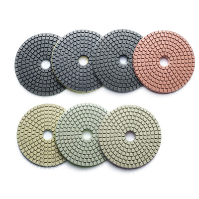 100 mm de résine de liaison humide de diamant Polissage Pad pour le marbre de granit de quartz de pierre 7 pièces