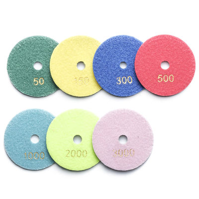100 mm de résine de liaison humide de diamant Polissage Pad pour le marbre de granit de quartz de pierre 7 pièces