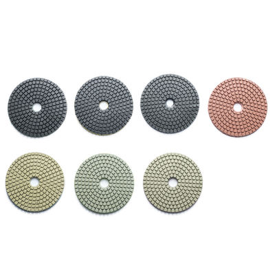 100 mm de résine de liaison humide de diamant Polissage Pad pour le marbre de granit de quartz de pierre 7 pièces