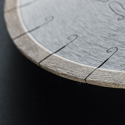 Coupe de marbre Lamelle de diamant avec un matériau en acier de 65 Mn et une efficacité