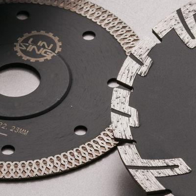 140 dents Silent Mesh Diamond Circular Saw Blade pour la découpe de céramique / porcelaine / Dekton