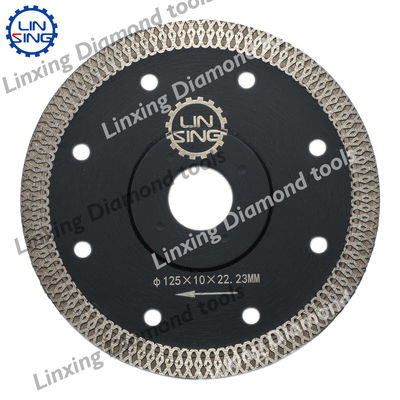 140 dents Silent Mesh Diamond Circular Saw Blade pour la découpe de céramique / porcelaine / Dekton