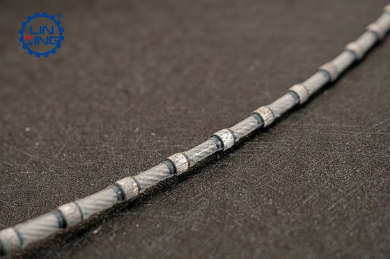 8.8mm à perles sintrées en plastique diamanté, scie à fil pour la découpe de blocs de granit de haute précision