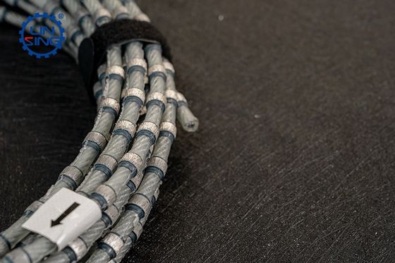 8.8mm à perles sintrées en plastique diamanté, scie à fil pour la découpe de blocs de granit de haute précision