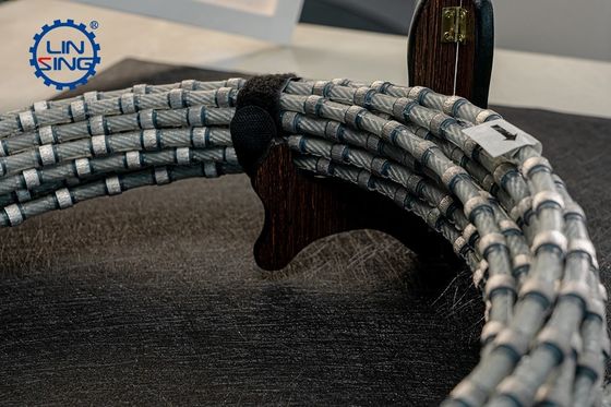 8.8mm à perles sintrées en plastique diamanté, scie à fil pour la découpe de blocs de granit de haute précision
