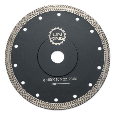 140 dents lame de scie turbo pour la coupe de la dalle de pierre et des tuiles disque de coupe sec humide