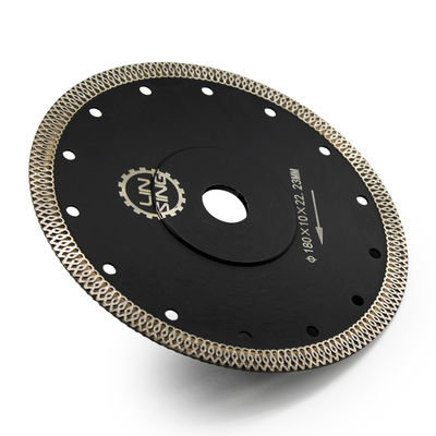 Coupe sèche humide Lamelle de scie circulaire diamantée 115 mm 10 dents par pouce pour la maille de porcelaine