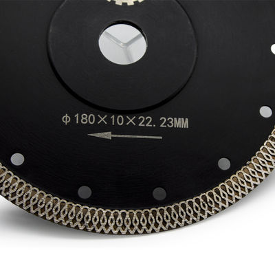 Coupe sèche humide Lamelle de scie circulaire diamantée 115 mm 10 dents par pouce pour la maille de porcelaine