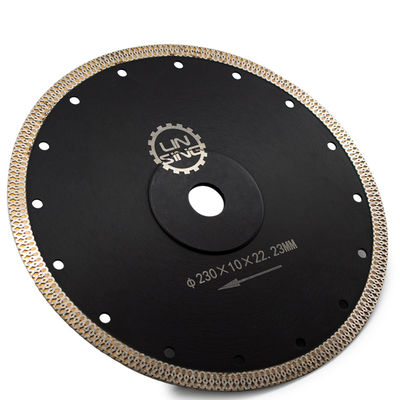 Coupe sèche humide Lamelle de scie circulaire diamantée 115 mm 10 dents par pouce pour la maille de porcelaine