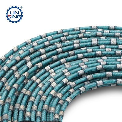 ODM Supporté 7,3 mm à perles sintrées en plastique diamanté scie à fil pour couper des blocs de granit