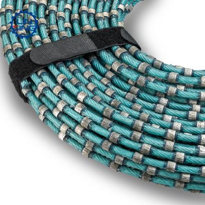 ODM Supporté 7,3 mm à perles sintrées en plastique diamanté scie à fil pour couper des blocs de granit