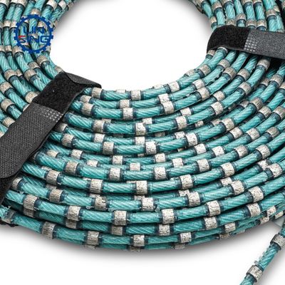 ODM Supporté 7,3 mm à perles sintrées en plastique diamanté scie à fil pour couper des blocs de granit