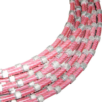 11.0mm Diamant corde sintrée Diamant carré Pour la taille de blocs de pierre outils de coupe de pierre