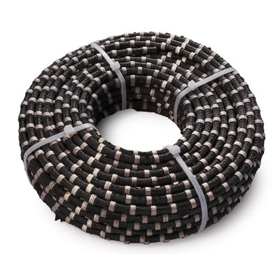 Scie à fil de diamant en caoutchouc d'acier pour couper du béton armé, de la granite et du marbre