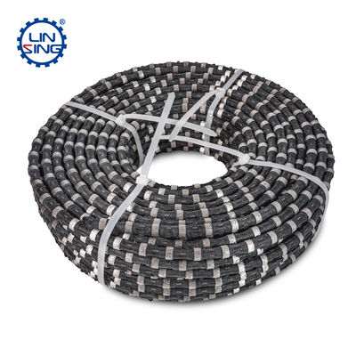Scalier de fil de diamant, câble de coupe de béton renforcé de 11,5 mm, fil de ressort en caoutchouc avec support