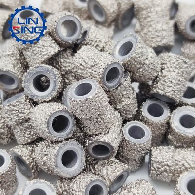 Perles de coupe à sec électroplatées en pierre-béton-diamant pour la scie à fil de carrière
