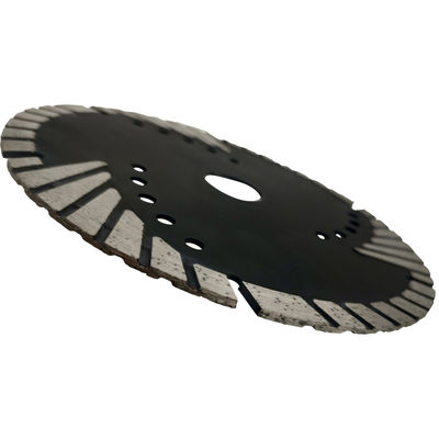 D230mm Lampe de scie triangulaire ondulée avec turbo-dents de protection pour la coupe de pierre