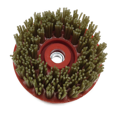 Brosses en nylon rondes à grains abrasifs diamantés pour les surfaces antiquées en granit de marbre