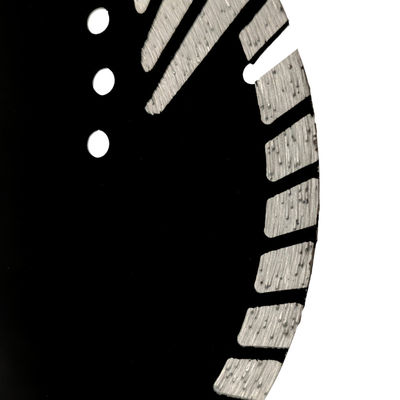 D230mm Lampe de scie triangulaire ondulée avec turbo-dents de protection pour la coupe de pierre