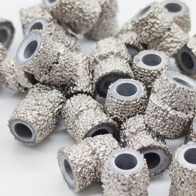 Pièces de scie à fil de diamant à double barbe brasées sous vide pour la découpe de granit