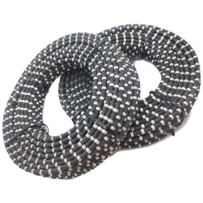 Longue durée de vie Fil diamanté 12,0 mm* 40 en caoutchouc revêtu pour la découpe de roches de carrière de granit