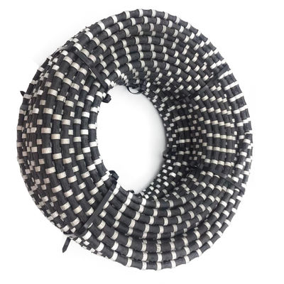 Longue durée de vie Fil diamanté 12,0 mm* 40 en caoutchouc revêtu pour la découpe de roches de carrière de granit
