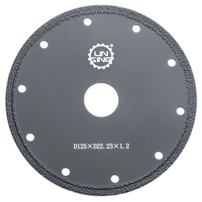 D110*D20*1.2 Disque de découpe de diamants sous vide brasé pour la découpe précise de la pierre et du béton