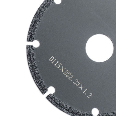 D110*D20*1.2 Disque de découpe de diamants sous vide brasé pour la découpe précise de la pierre et du béton