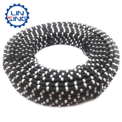 18-30 m2/h Vitesse de coupe Carrière d'extraction de béton fil de sciage diamanté corde pour le quartz de granit