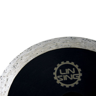 Disque de coupe à blades de scie diamantée de 105 mm à bord continu de frittage pour autres dents par pouce