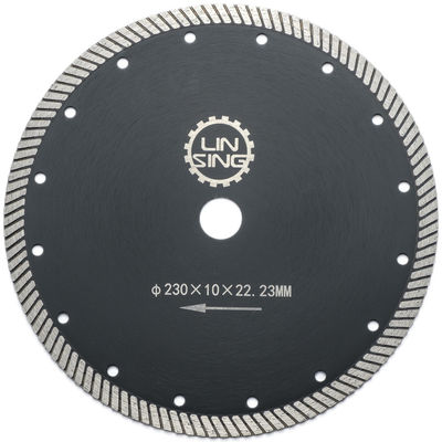 LINSING Outils diamantés Lamelle à scie turbo pour la découpe de pierre Disque de découpe de diamant en céramique
