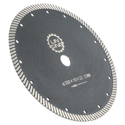 LINSING Outils diamantés Lamelle à scie turbo pour la découpe de pierre Disque de découpe de diamant en céramique