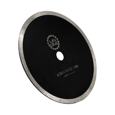 Longueur de lame 20 mm D230 mm Jante continue humide Lampe à scie diamantée pour couper des carreaux en céramique