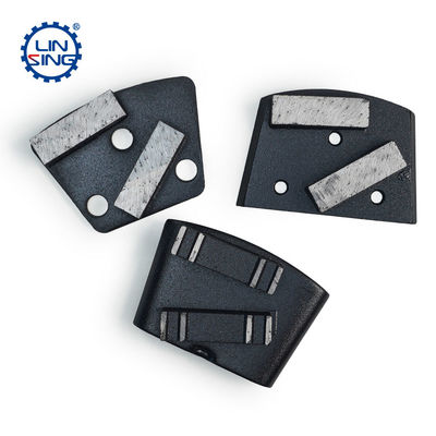 Plaque de meulage de diamants métalliques trapézoïdes pour plancher de béton personnalisé avec segment diamanté