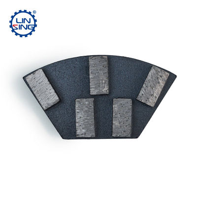 Plaque de meulage de diamants métalliques trapézoïdes pour plancher de béton personnalisé avec segment diamanté