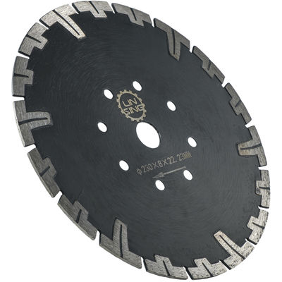 Presses à chaud D230mm T outils de type diamant pour la coupe à sec de pierre avec dents de protection