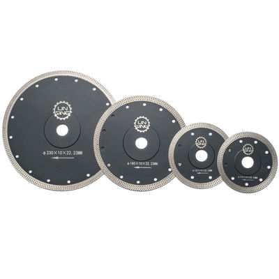 20/22.23/M14/25.4 Trou intérieur D230MM X Mesh Turbo Cutting Blade Disc avec procédé de soudage au laser
